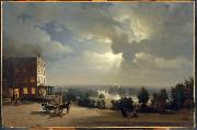 Hippolyte Sebron Vue De La Campagne De Richmond oil painting reproduction